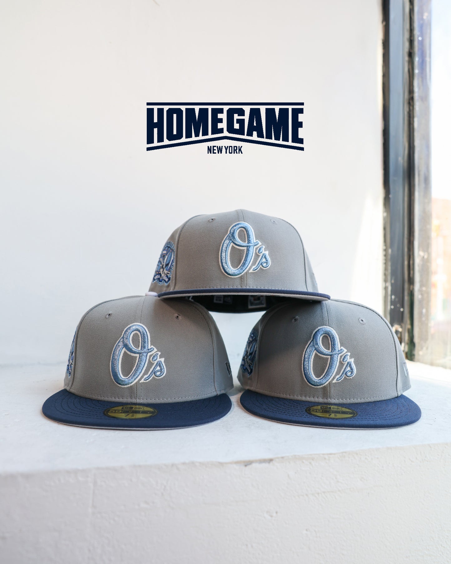 Baltimore Orioles 50th Anniversary Misty Morning/Navy 59Fifty New Era