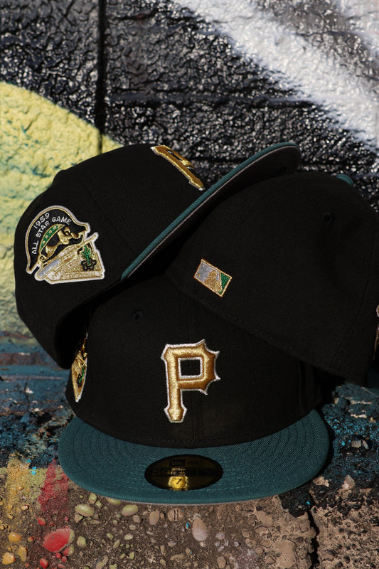 Pittsburgh Pirates 1959 All Star Game Black/Pine Needle Green 59Fifty New Era