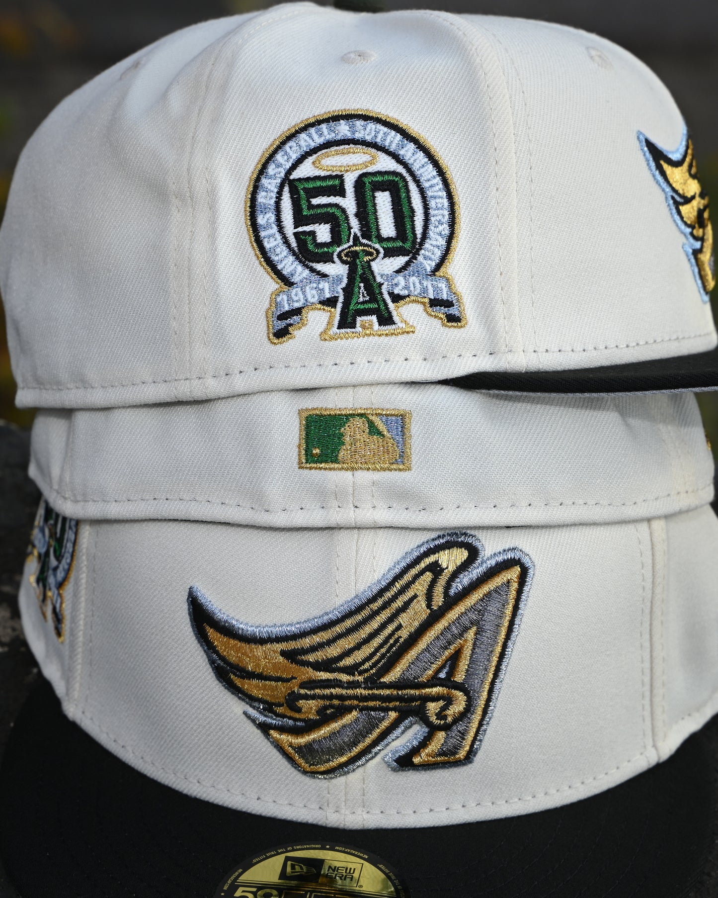 Los Angeles Angels 50th Anniversary Chrome White/Black 59Fifty New Era