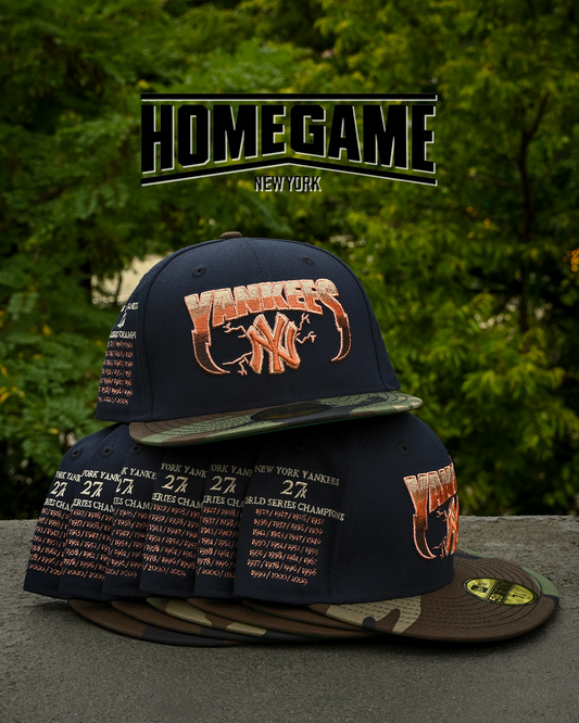 New York Yankees 27x World Series Champion Navy/Woodland Camo 59Fifty New Era
