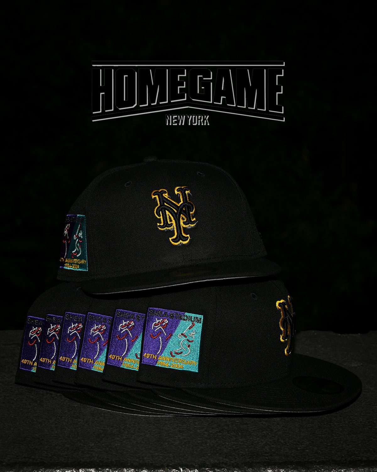 New York Mets 40th Anniversary Black 59Fifty New Era