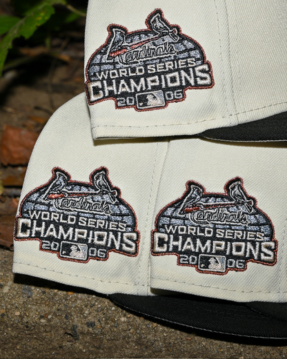 St Louis Cardinals 2006 World Series Chrome White/Black 59Fifty New Era