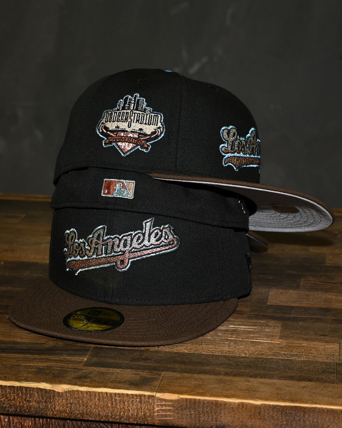 Los Angeles Dodgers Stadium 40th Anniversary Black/Walnut 59Fifty New Era