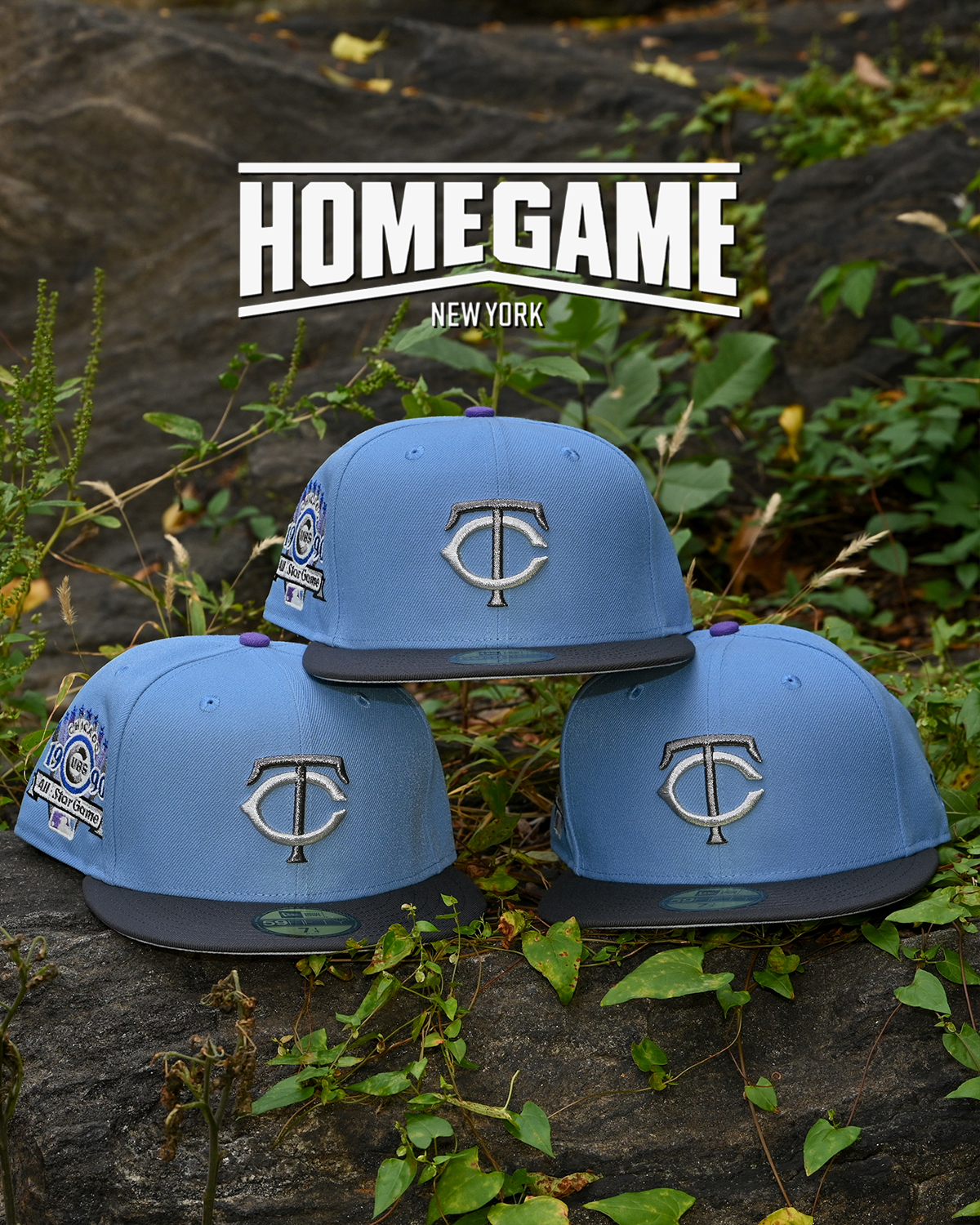 Minnesota Twins 1990 All Star Game Sky Blue/Dark Graphite 59Fifty New Era