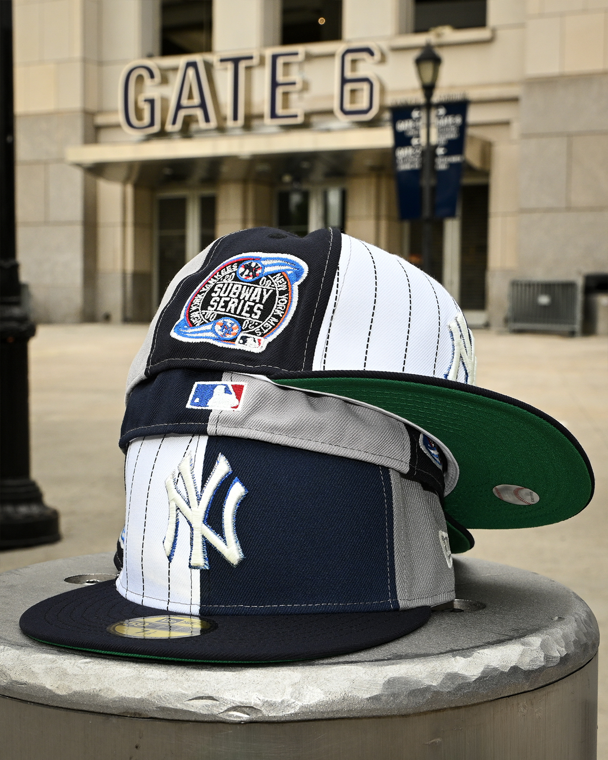 New York Yankees 2000 Subway Series Oceanside Blue/White Navy Pinstripe/Navy 59Fifty New Era
