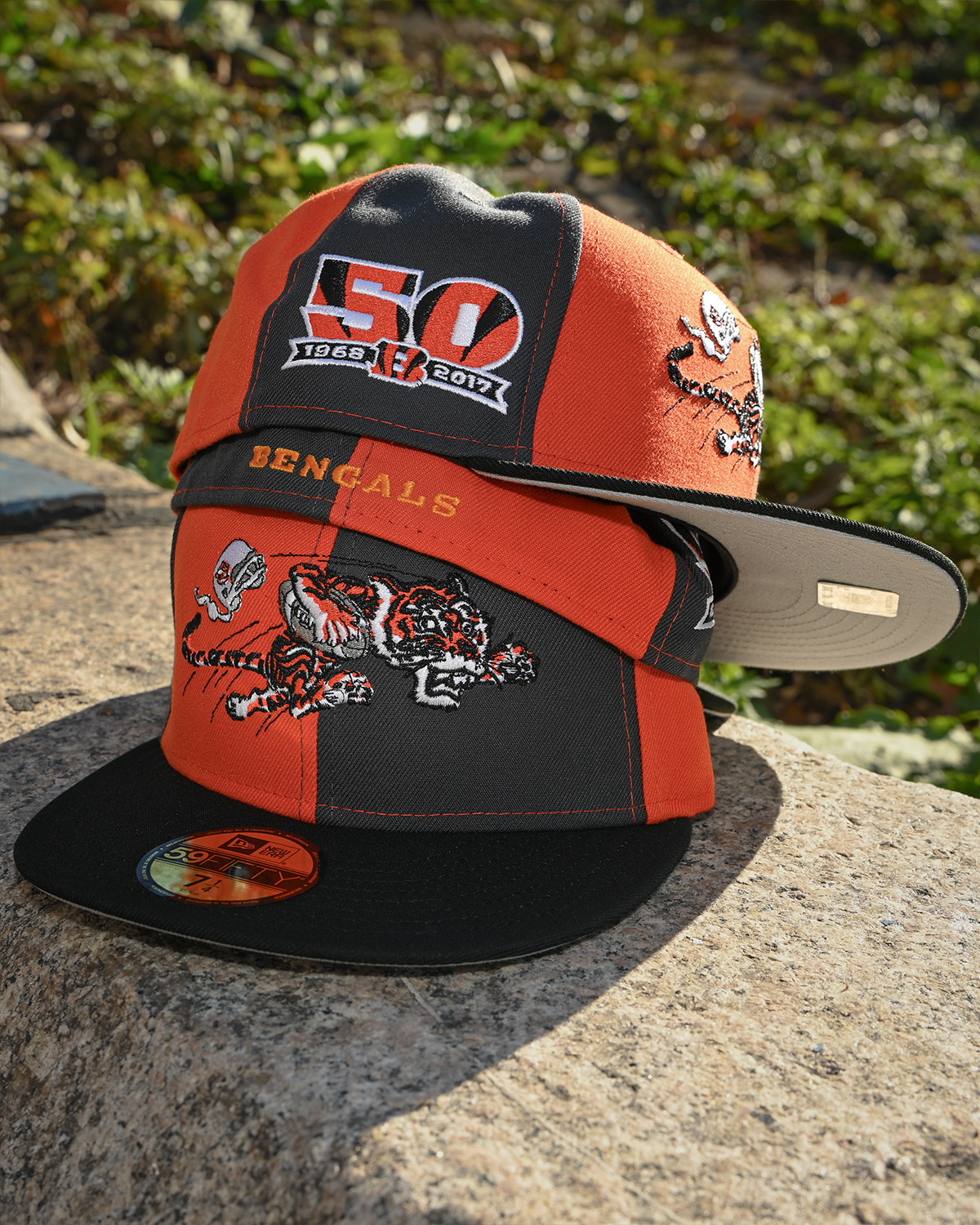 Cincinnati Bengals 50th Anniversary Rust Orange/Black 59Fifty New Era