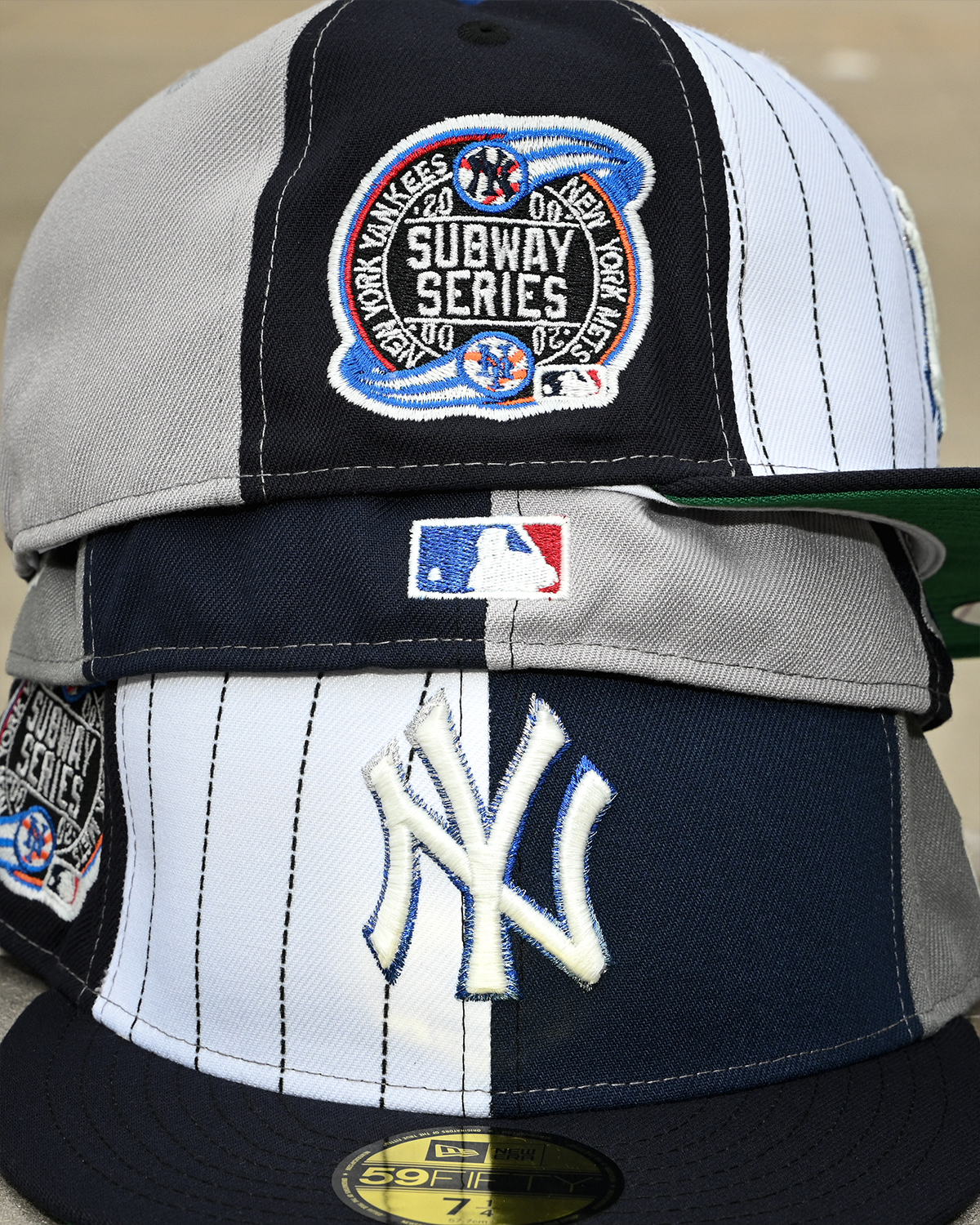 New York Yankees 2000 Subway Series Oceanside Blue/White Navy Pinstripe/Navy 59Fifty New Era