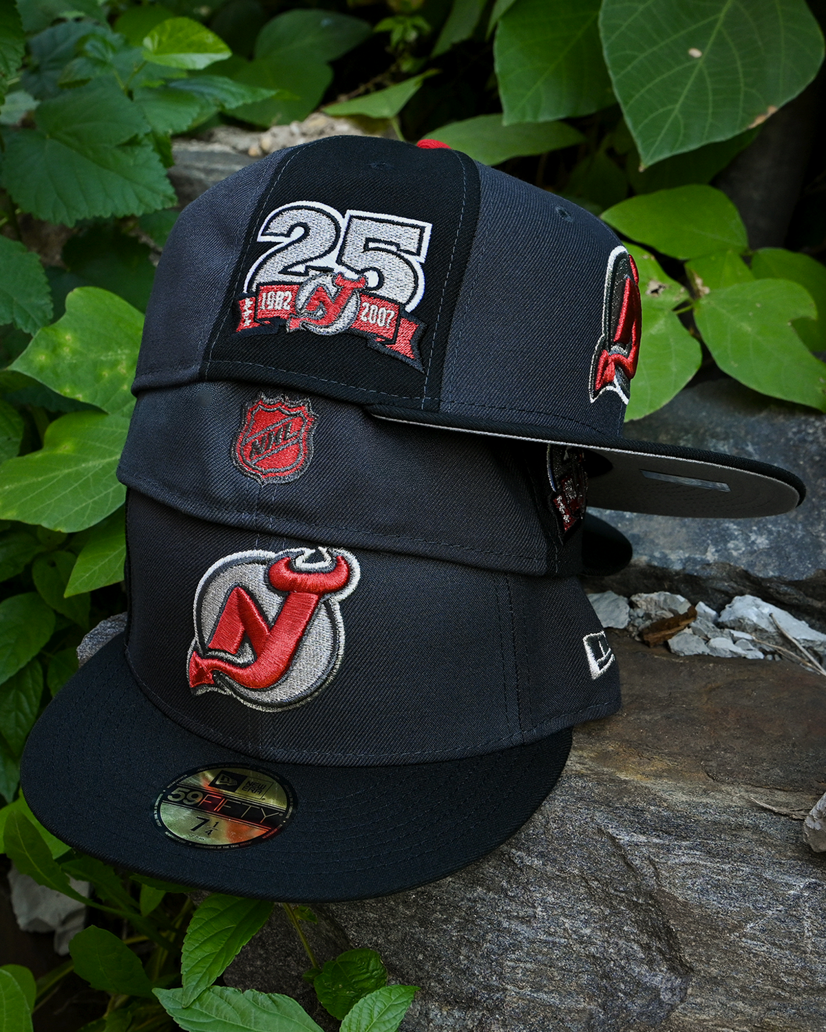 New Jersey Devils 25th Anniversary Graphite/Black 59Fifty New Era