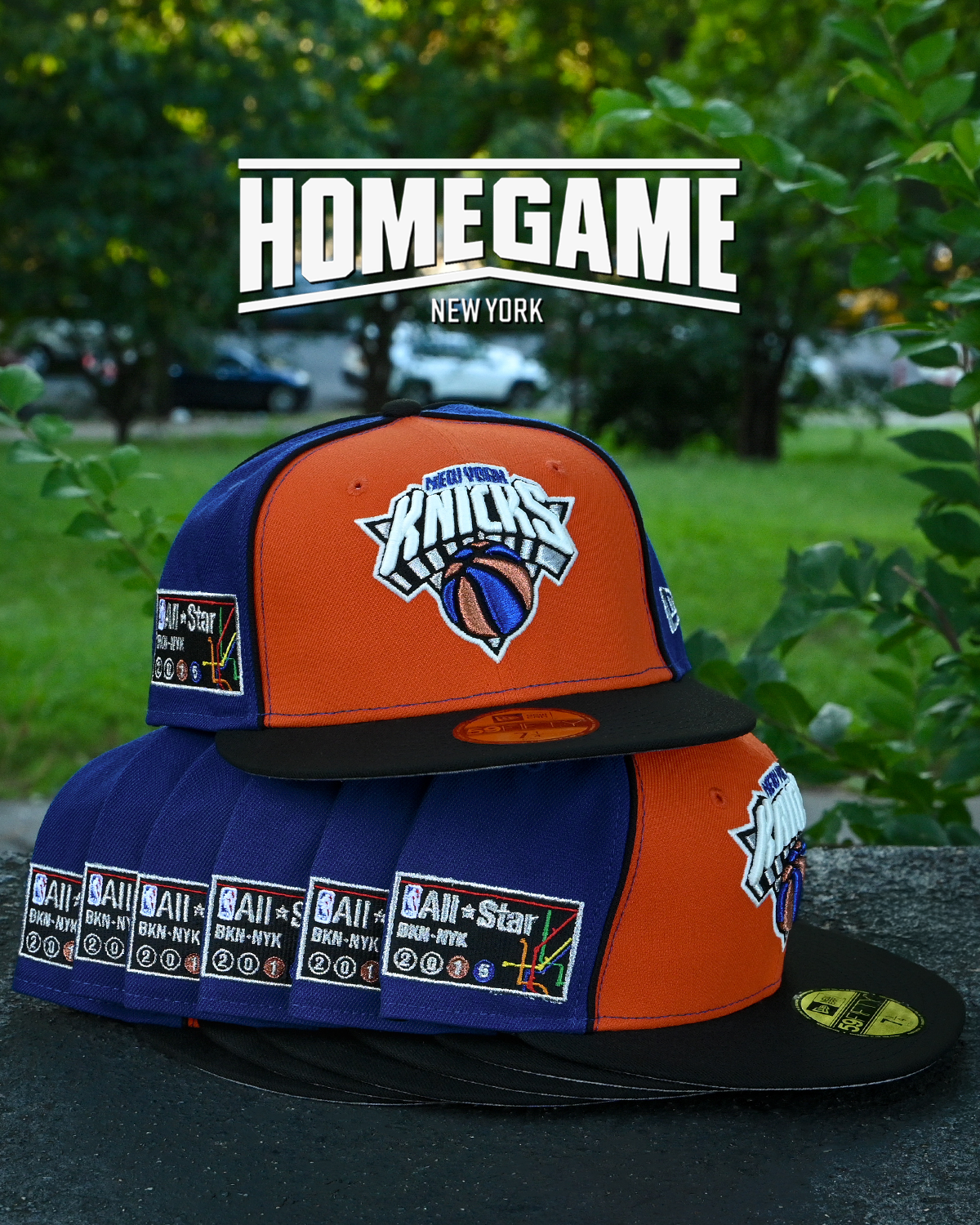 New York Knicks 2015 All Star Orange/Royal/Black 59Fifty New Era