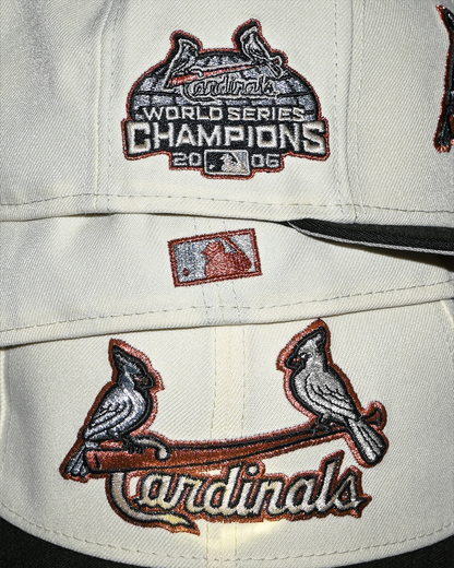 St Louis Cardinals 2006 World Series Chrome White/Black 59Fifty New Era