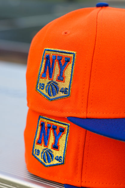 New York Knicks 1946 Rush Orange/Majestic Blue 59Fifty New Era