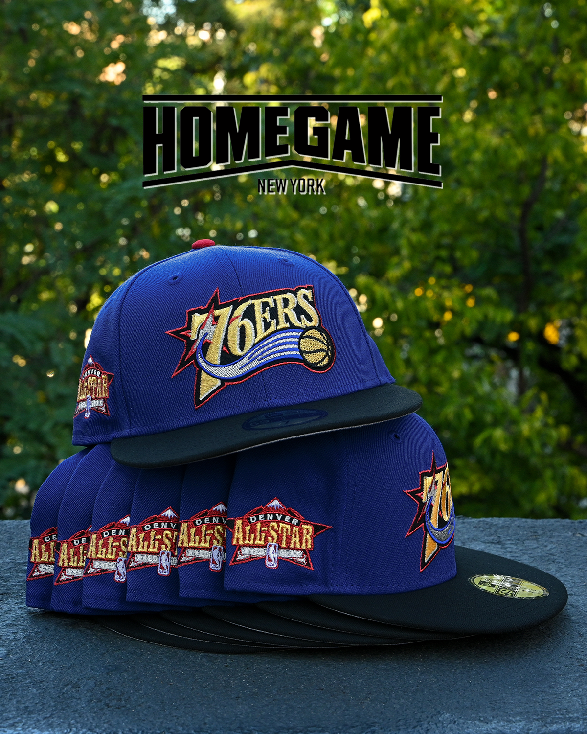 Philadelphia 76ers NBA 2005 Denver All Star Royal/Black 2005  59Fifty New Era