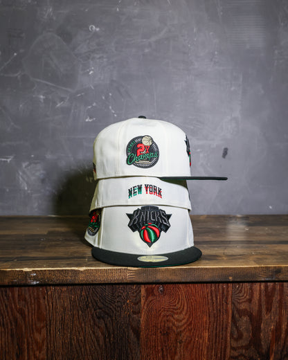 New York Knicks 2x Champ Chrome White/Black 59Fifty New Era