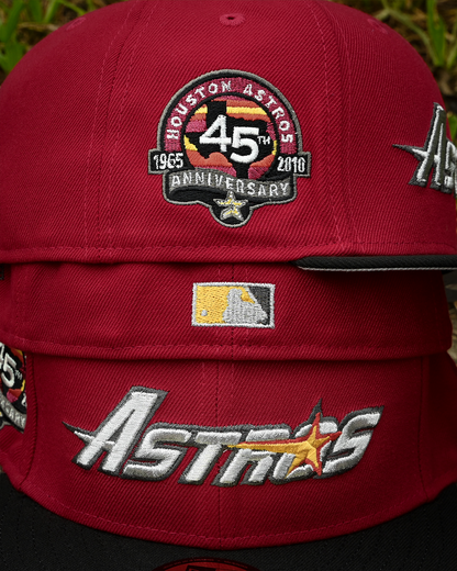 Houston Astros 45th Anniversary Scarlet/Black 59Fifty New Era