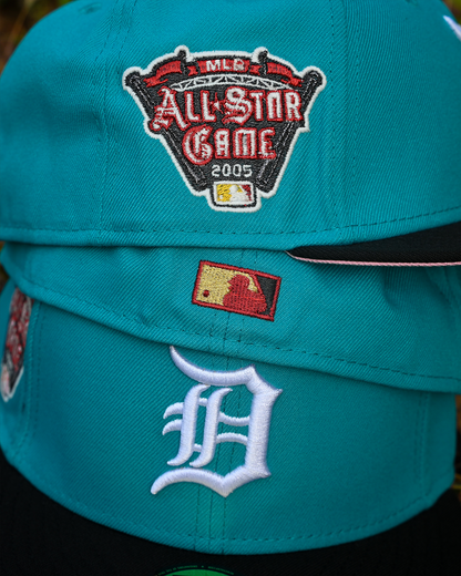 Detroit Tigers 2006 World Series Light Blue/Turquoise/Black 59Fifty New Era