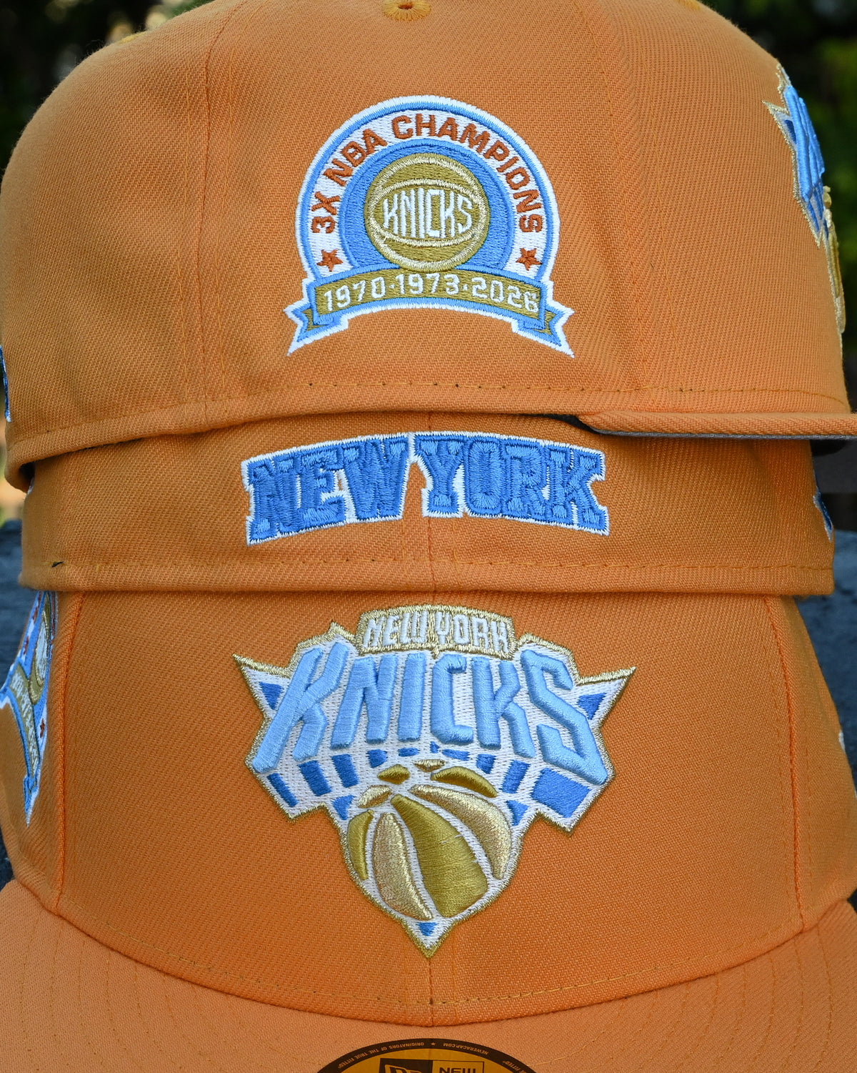 New York Knicks 3x NBA Champion Tango Orange 59Fifty New Era