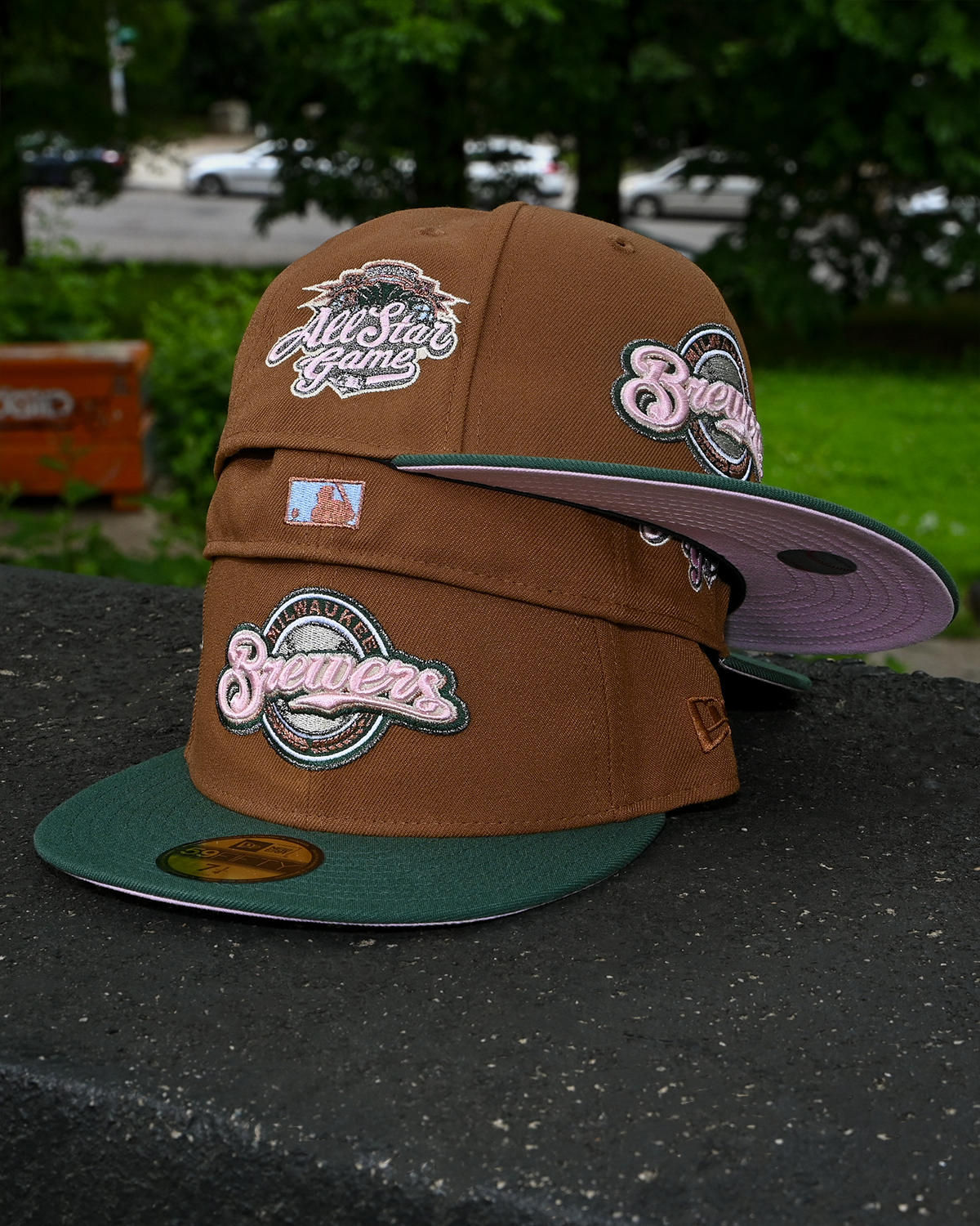 Milwaukee Brewers 2002 All Star Game Khaki/Dark Green 59Fifty New Era
