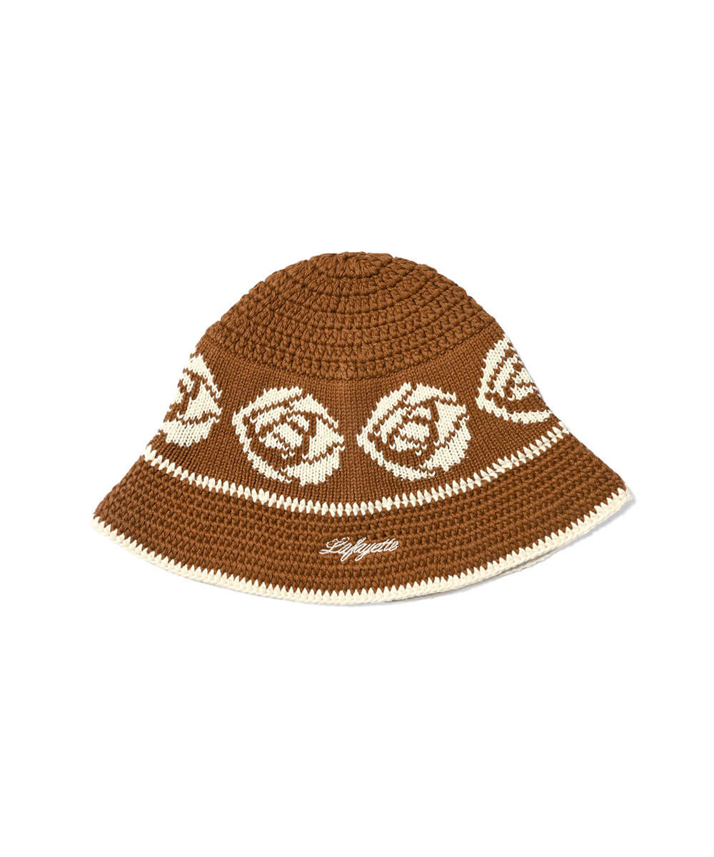 LFYT Rose Knit Bucket Hat