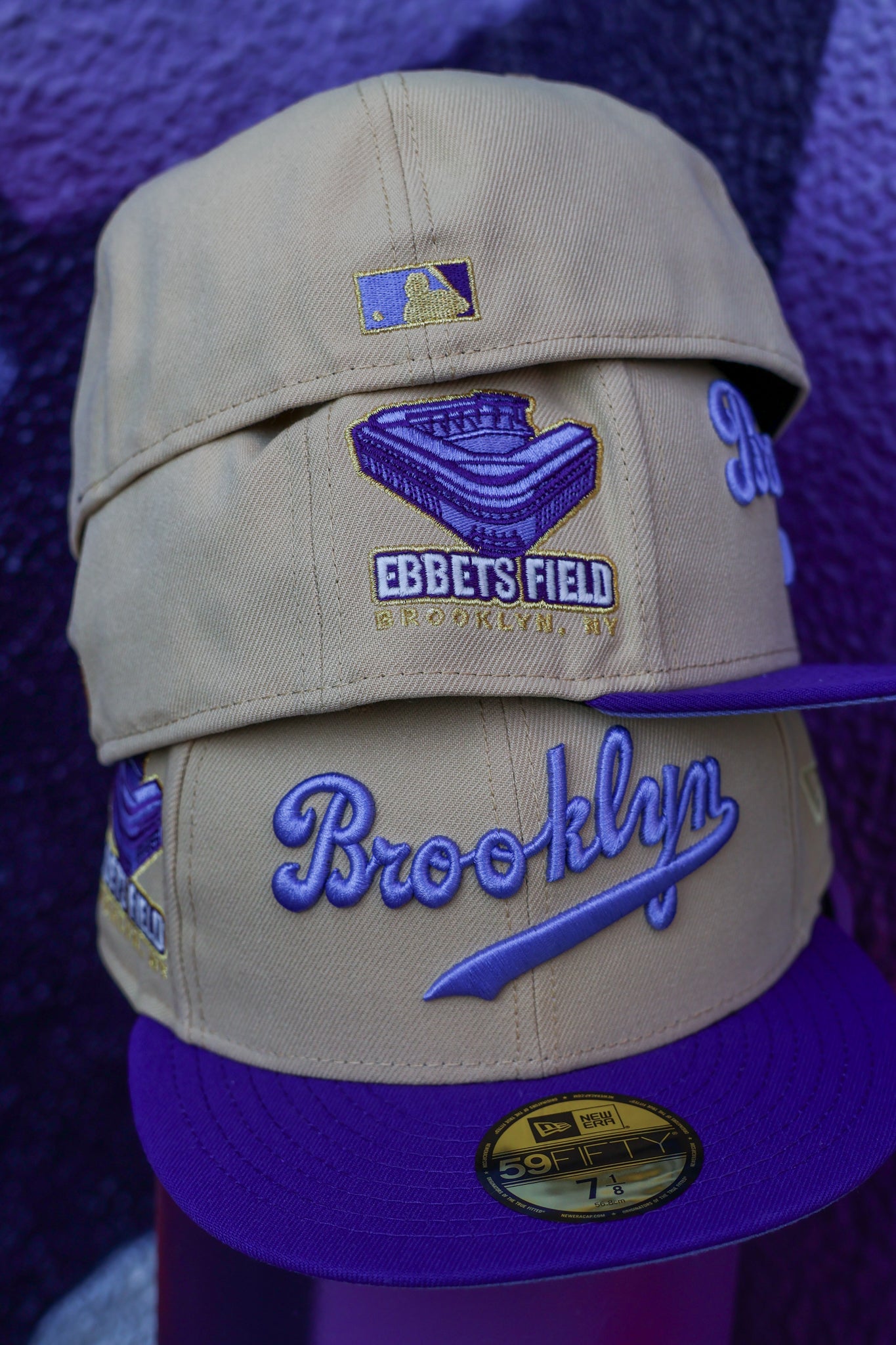 Brooklyn Dodgers Ebbets Field Vegas Gold/Deep Purple 59Fifty New Era