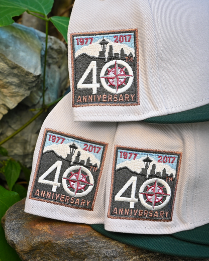 Seattle Mariners 40th Anniversary Chrome White/Dark Green 59Fifty New Era