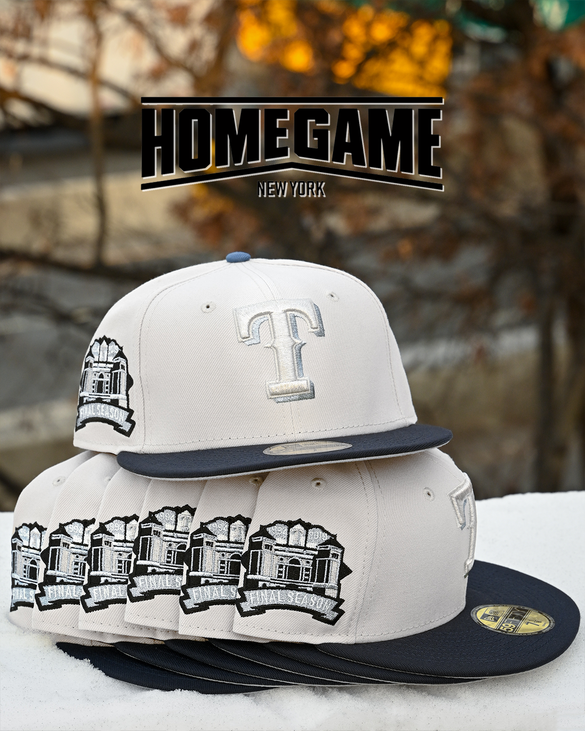 Texas Rangers 1994 Final Season Stone/Night Shift Navy 59Fifty New Era