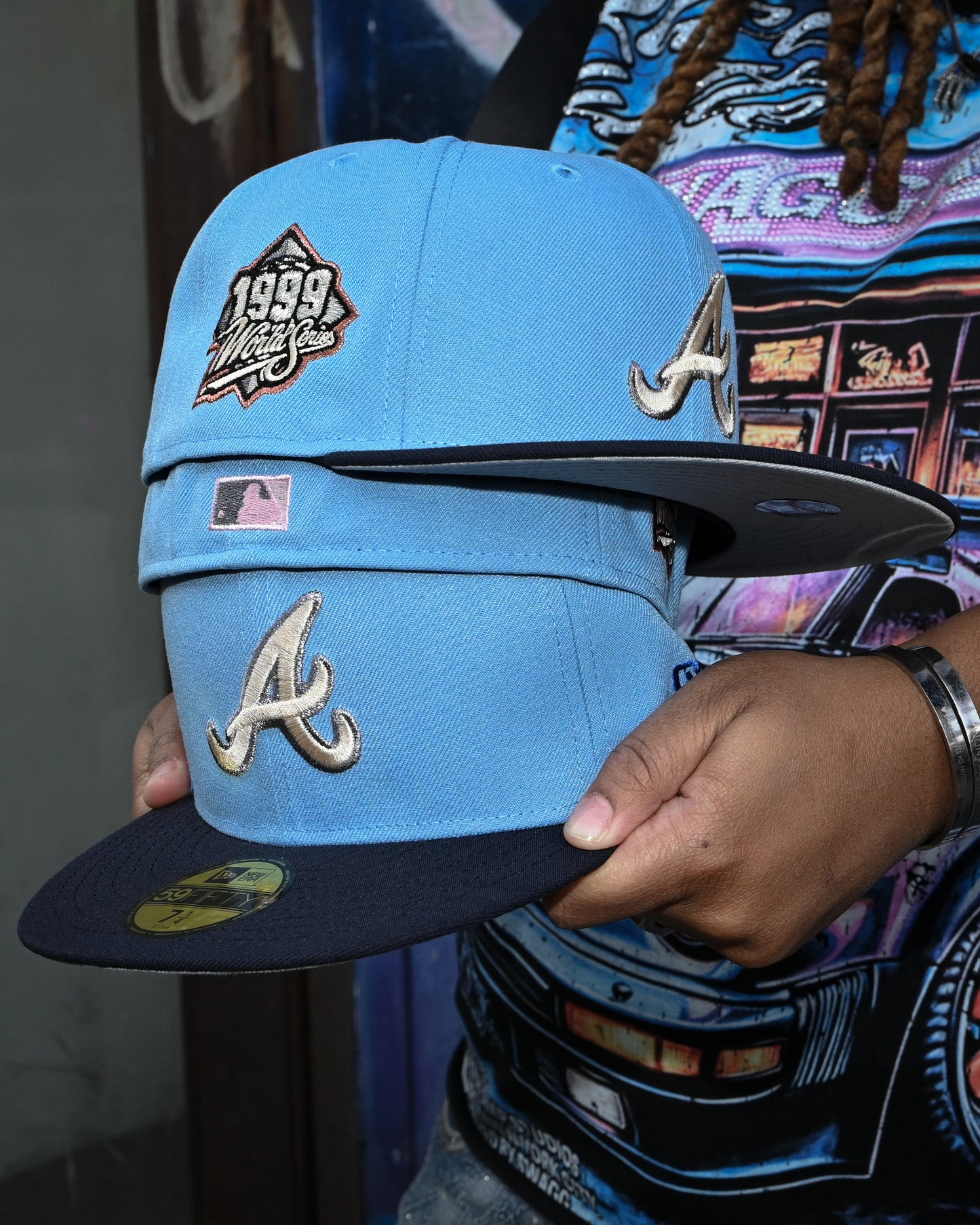 Atlanta Braves 1999 World Series Sky Blue/Navy 59Fifty New Era