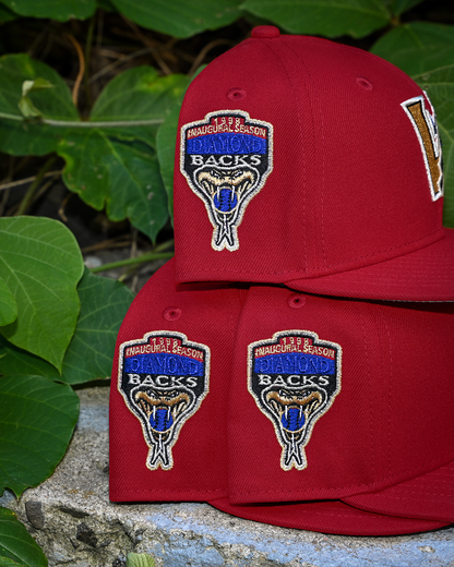 Arizona Diamondbacks 1998 Inaugural Season Scarlet Red 59Fifty New Era