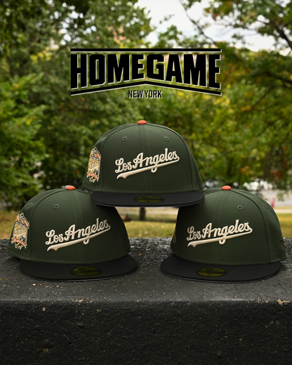 Los Angels Dodgers 40th Anniversary Rifle Green/Black 59Fifty New Era