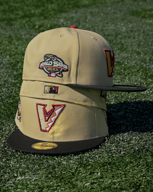 Arizona Diamondbacks 2001 World Series Vegas Gold/Black 59Fifty New Era