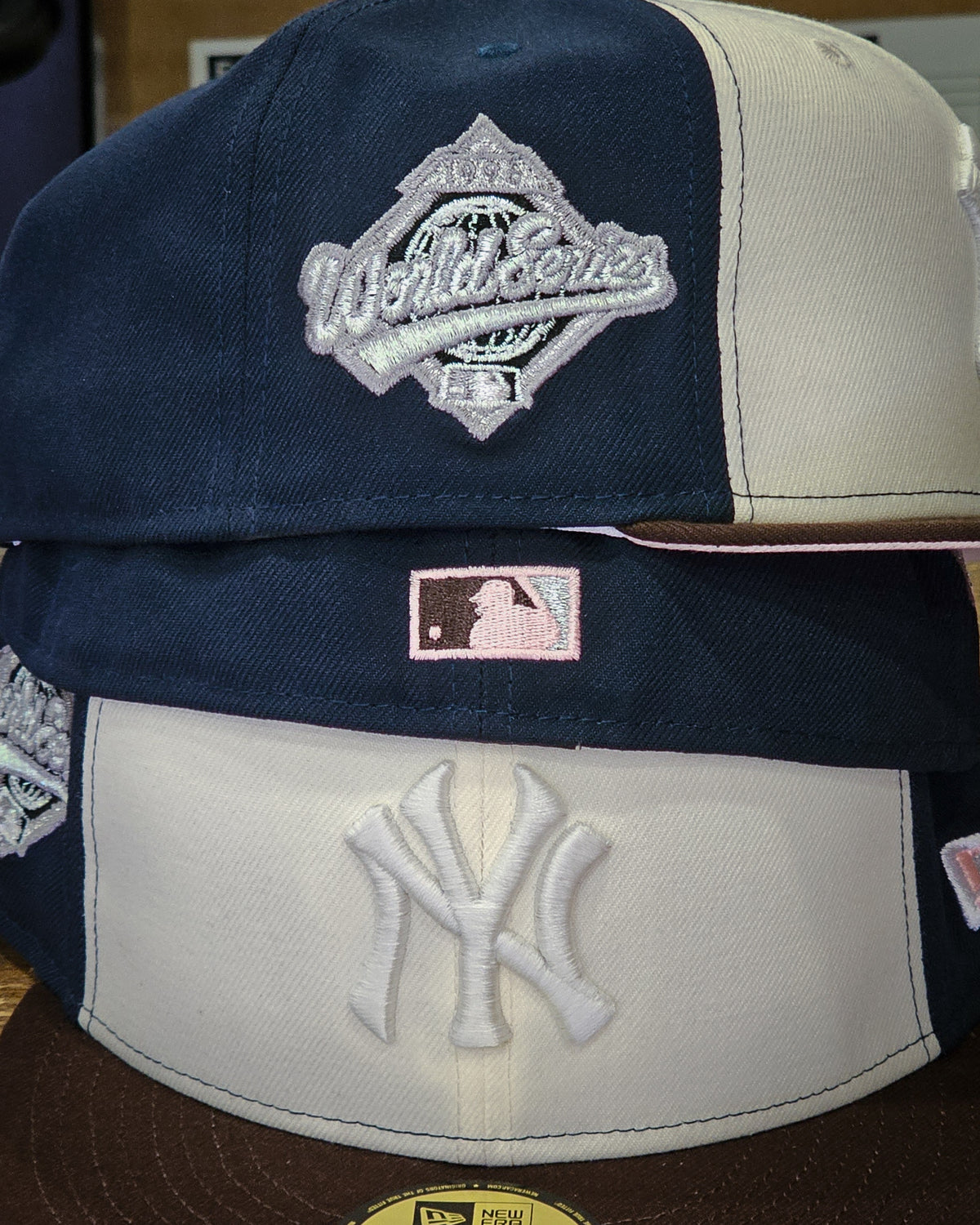 New York Yankees 1996 World Series Chrome White/Navy/Brown New Era