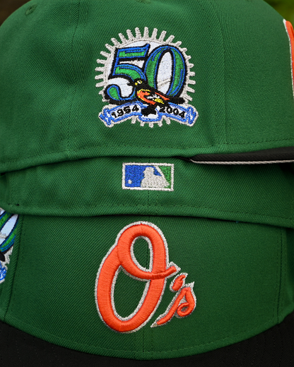 Baltimore Orioles 50th Anniversary Kelly Green/Black 59Fifty New Era