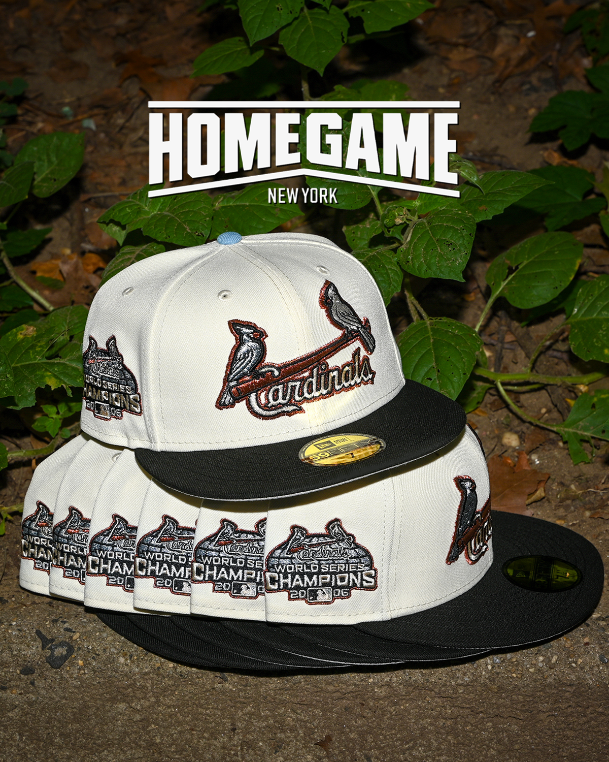 St Louis Cardinals 2006 World Series Chrome White/Black 59Fifty New Era