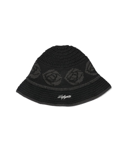 LFYT Rose Knit Bucket Hat