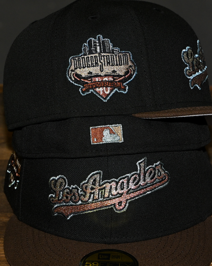 Los Angeles Dodgers Stadium 40th Anniversary Black/Walnut 59Fifty New Era