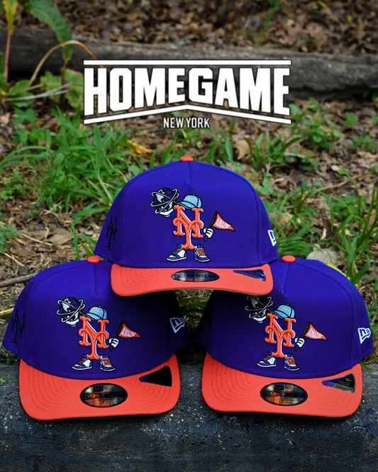 New York Mets Royal/Orange A-Frame 59Fifty New Era