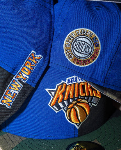 PRE-ORDER! New York Knicks City Never Sleeps Royal/Black/Woodland Camo 59Fifty New Era