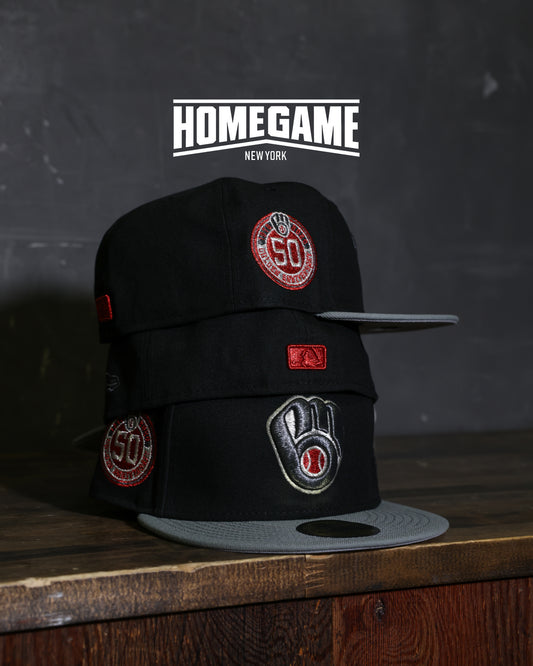 Milwaukee Brewers 50th Anniversary Black/Graphite 59Fifty New Era
