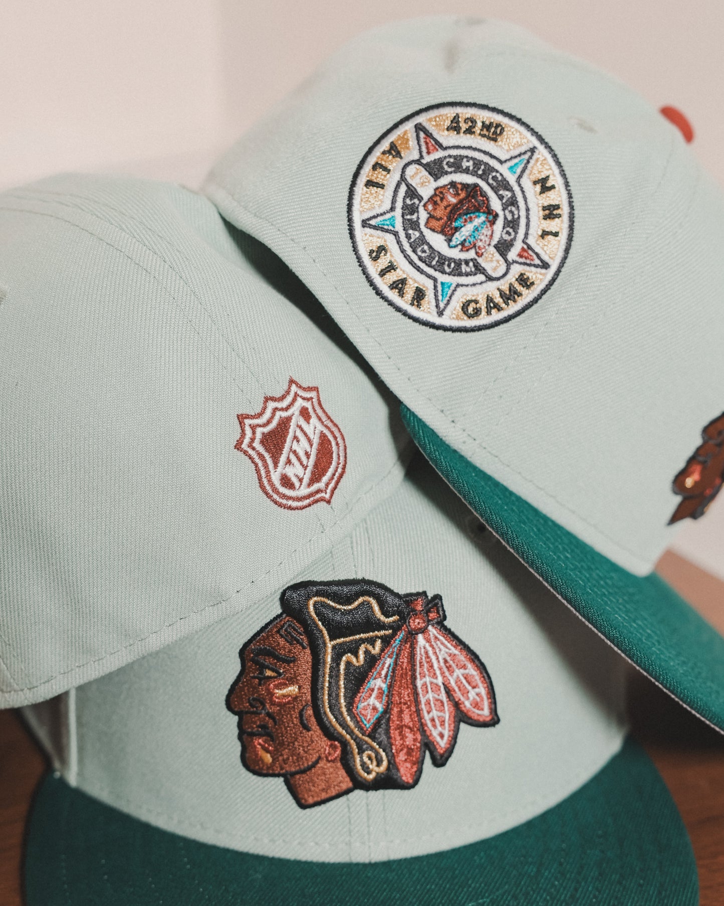 Chicago Blackhawks 1991 All Star Game Everest Green/Dark Green 59Fifty New Era