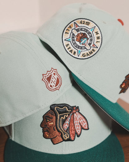 Chicago Blackhawks 1991 All Star Game Everest Green/Dark Green 59Fifty New Era