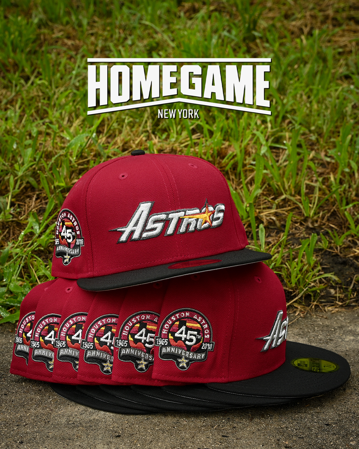 Houston Astros 45th Anniversary Scarlet/Black 59Fifty New Era
