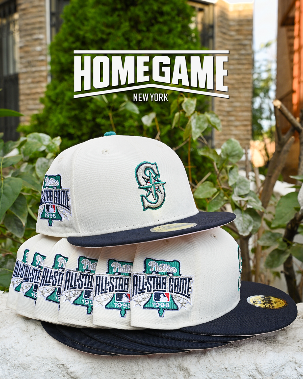 Seattle Mariners 1996 All Star Game Chrome White/Navy 59Fifty New Era