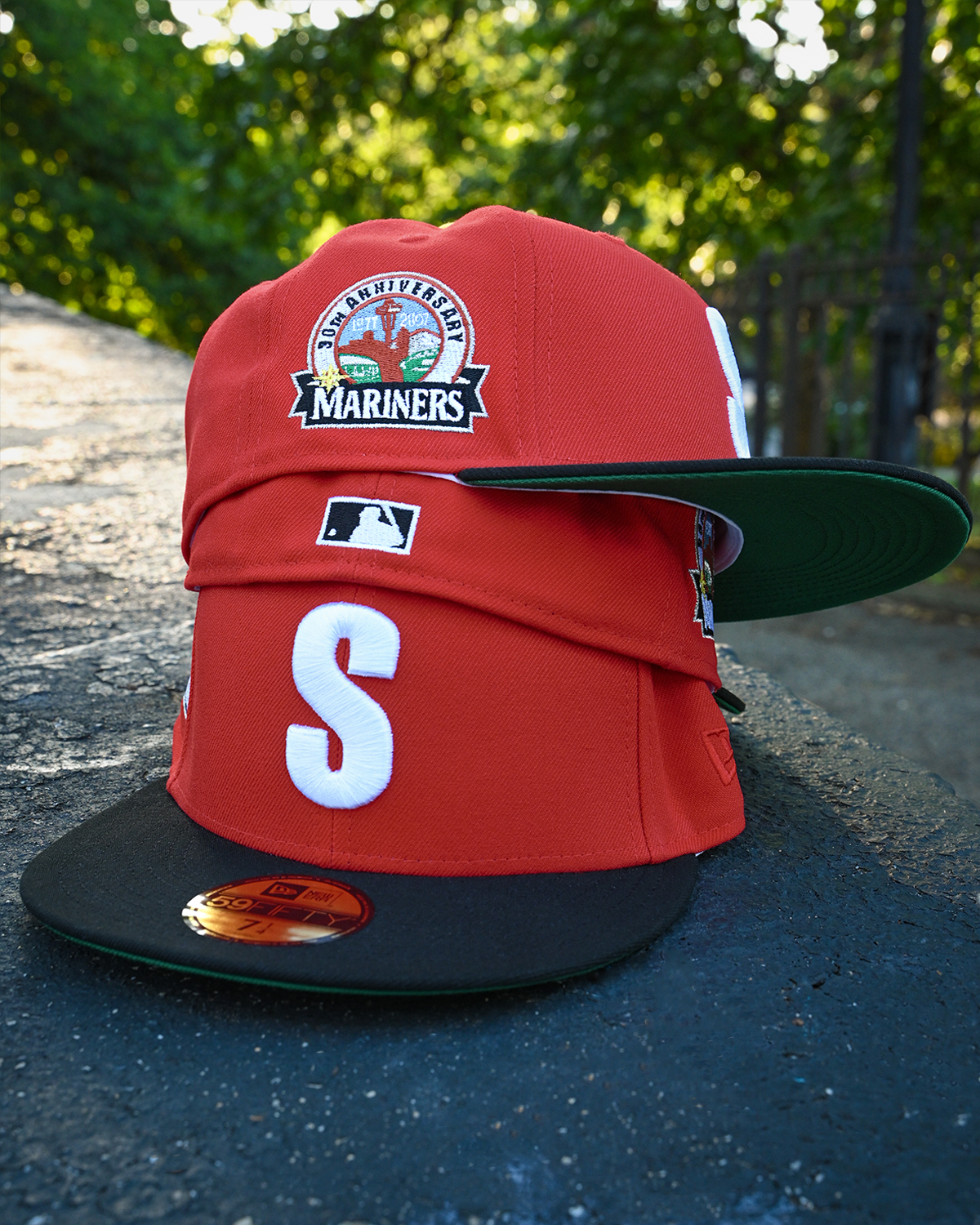 Seattle Mariners 30th Anniversary Front Door Red/Black 59Fifty New Era