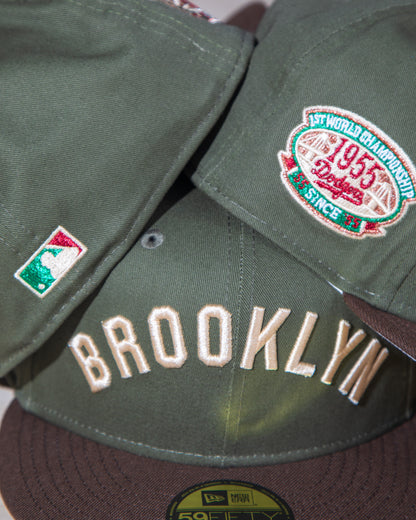Brooklyn Dodgers 1st World Championship Olive/Brown 59Fifty New Era