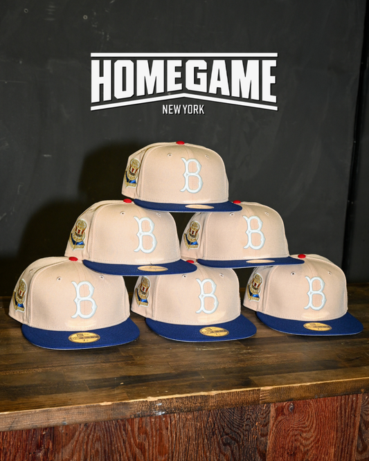 Brooklyn Dodgers 1956 World Series Vegas Gold/Songbird Blue 59Fifty New Era