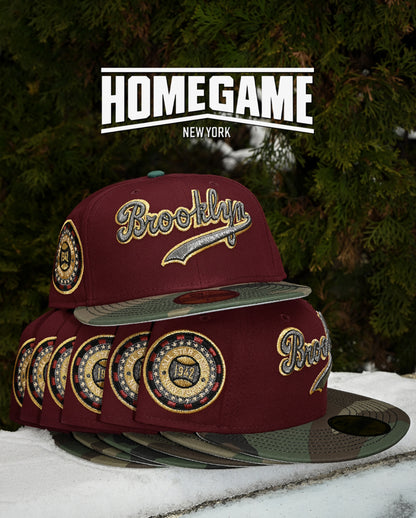Brooklyn Dodgers 1942 All Star Game Maroon/Woodland Camo 59Fifty New Era