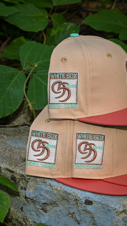 Chicago White Sox 95 Years Canded Pecan/Coral 59Fifty New Era