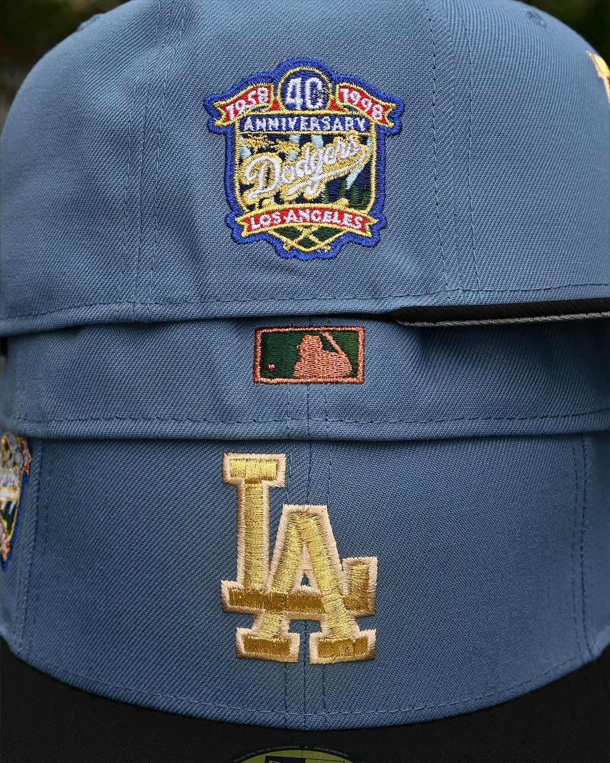 Los Angeles Dodgers 40th Anniversary Indigo/Black 59Fifty New Era
