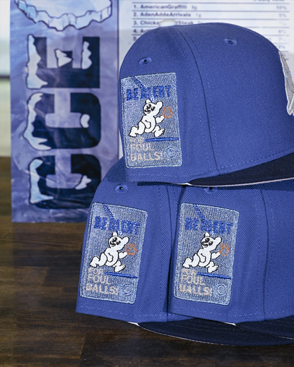 Chicago Cubs Be Alert Foul Balls Seashore Blue/Navy 59Fifty New Era
