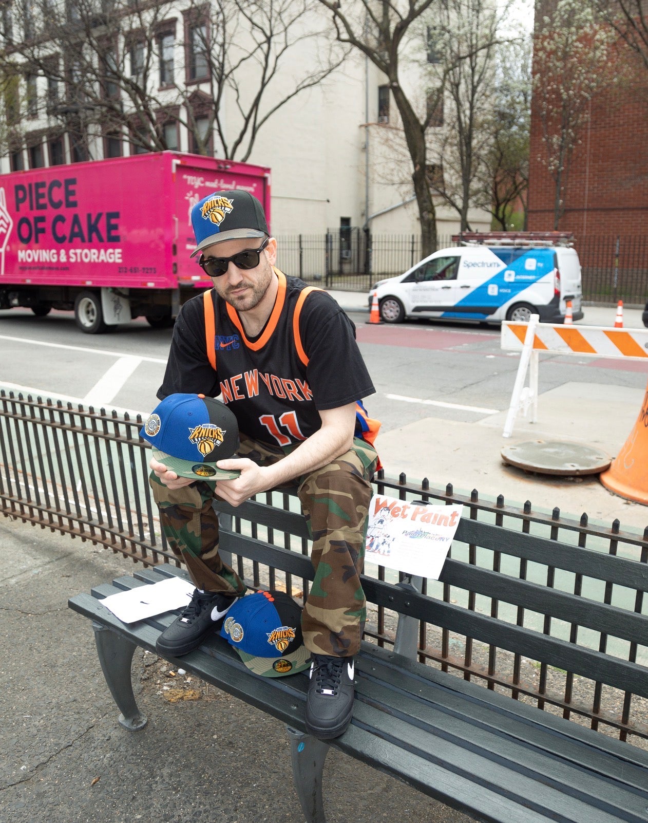 PRE-ORDER! New York Knicks City Never Sleeps Royal/Black/Woodland Camo 59Fifty New Era