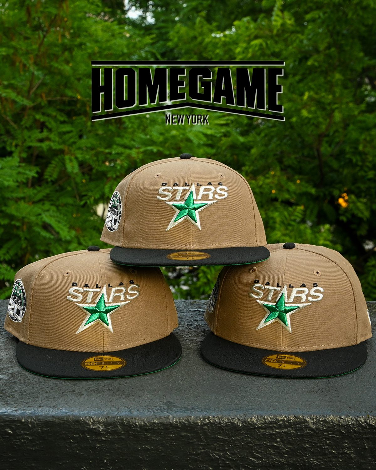 Dallas Stars 20th Anniversary Khaki/Black 59Fifty New Era